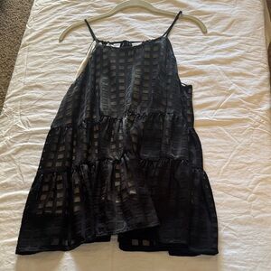 HD in Paris Black and Cream Sheer Top
Anthropologie